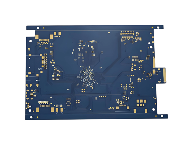 6层蓝油通孔PCB板